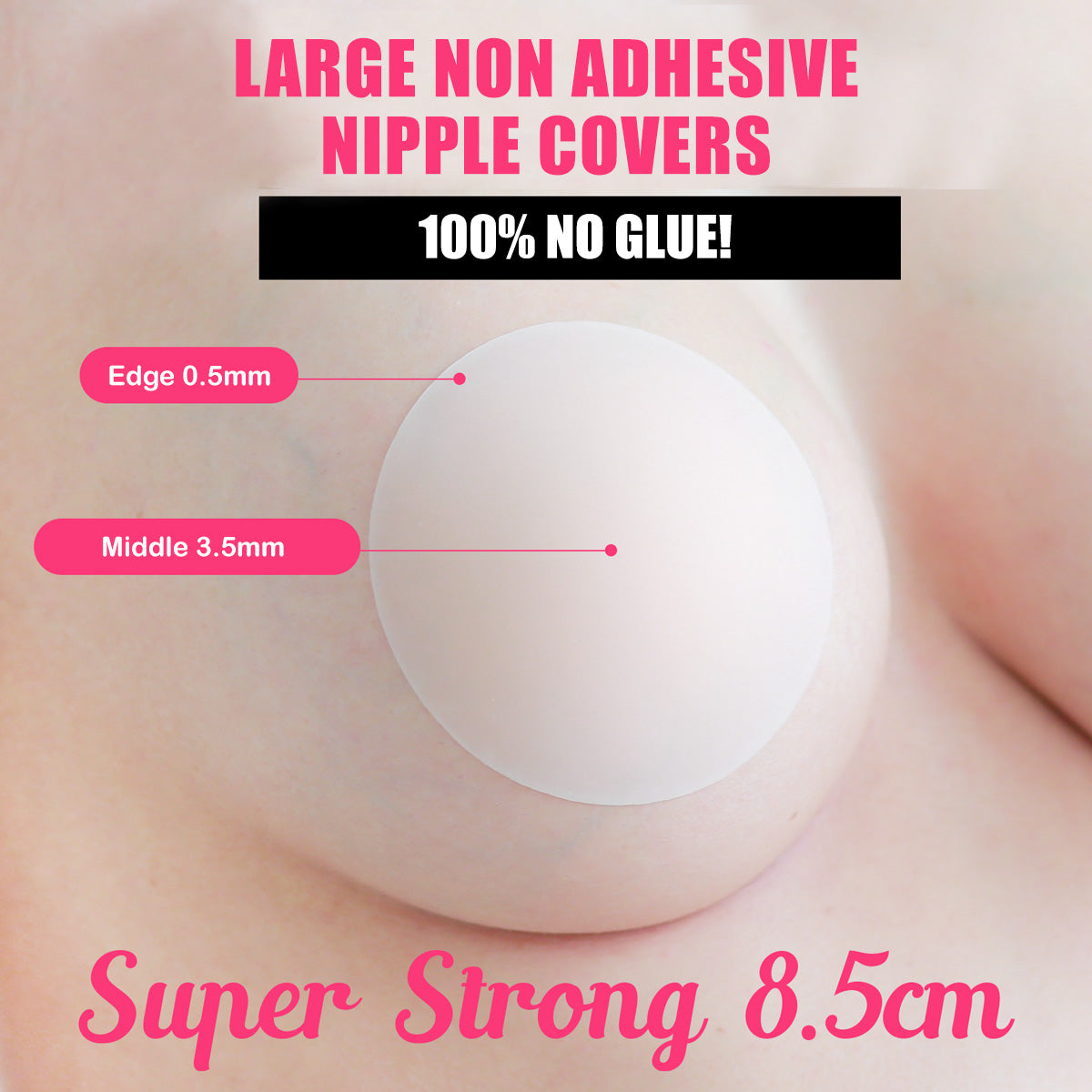 Tamme Nipple Cover 3MM Extra No Glue Super Strong Hold