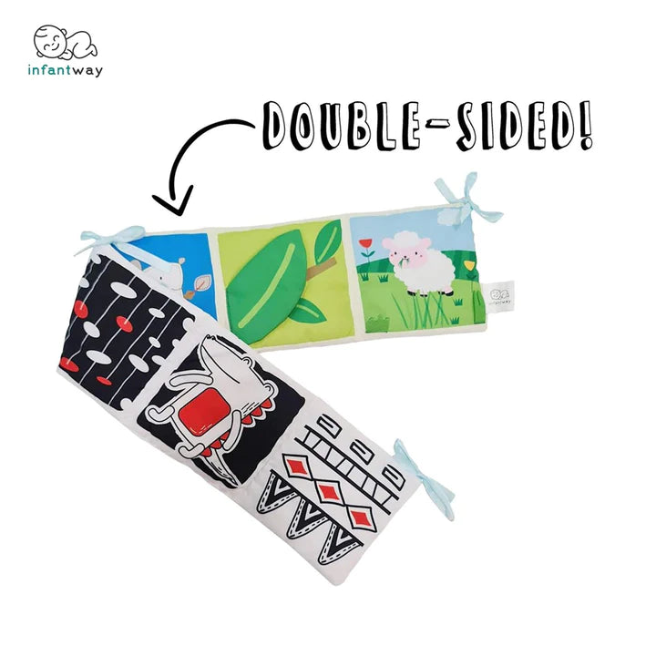 Infantway Visual Training and Activity Cloth Book Bumper