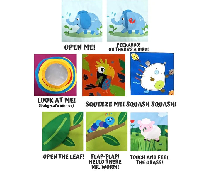 Infantway Visual Training and Activity Cloth Book Bumper