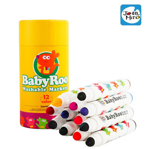 Joan Miro Silky Washable Markers - Baby Roo (12 colors)