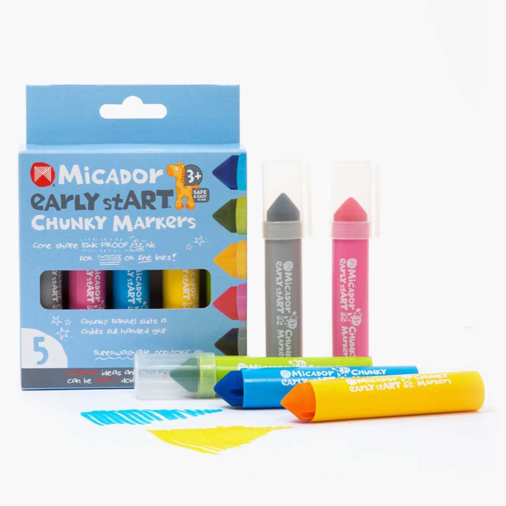 Micador Early StART Chunky Markers, Pack of 5