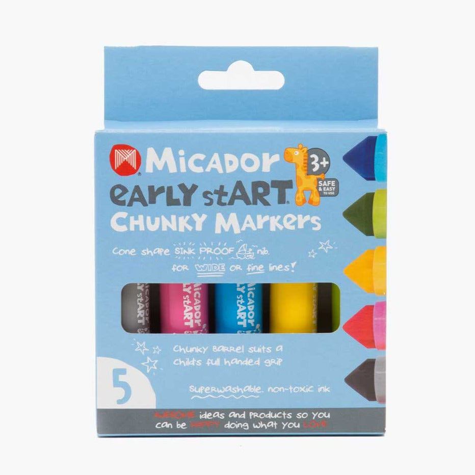 Micador Early StART Chunky Markers, Pack of 5