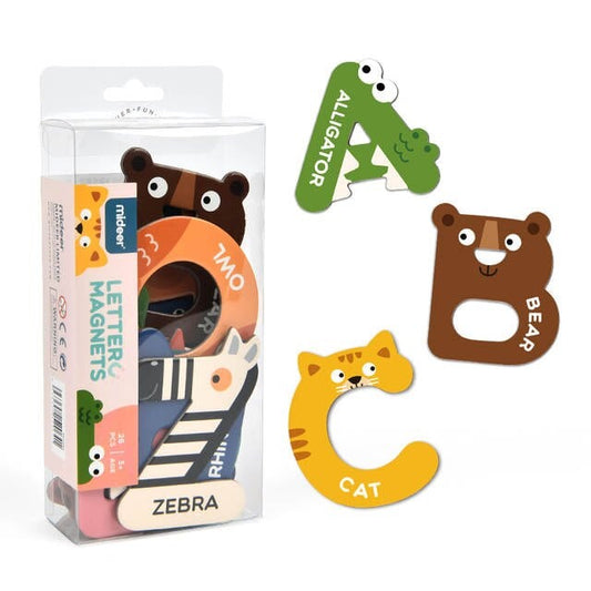 Mideer Alphabet Magnets - 26 pcs (Animal Letter Magnets)