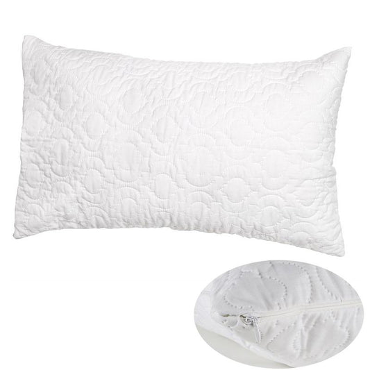 Brolly Sheets Waterproof Pillow Protector, Quilted White