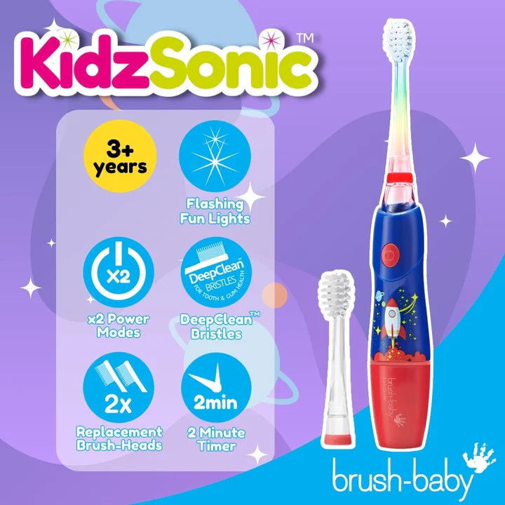 Brush Baby KidzSonic Electric Toothbrush (Jett The Rocket)