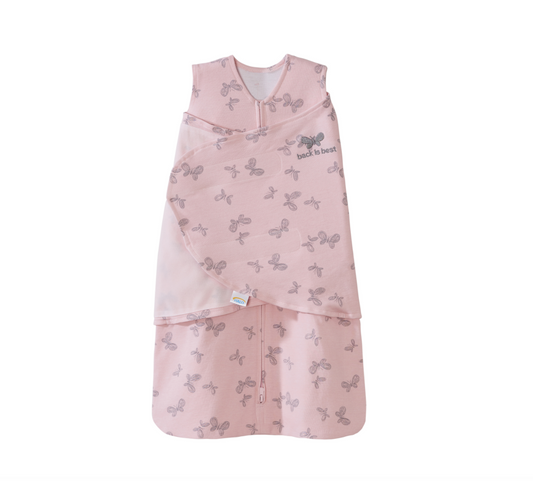 Halo SleepSack Swaddle, Pink Butterfly Scribble