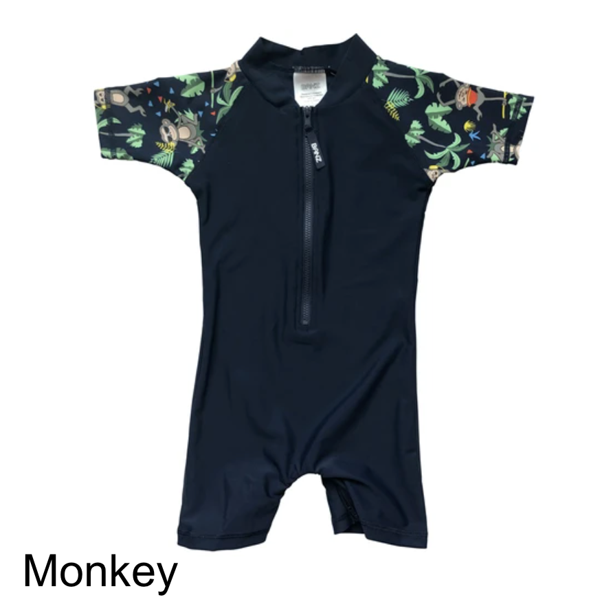 Banz® Boys One-Piece Swimsuit with Front Zipper (6 mos - 6 yrs)