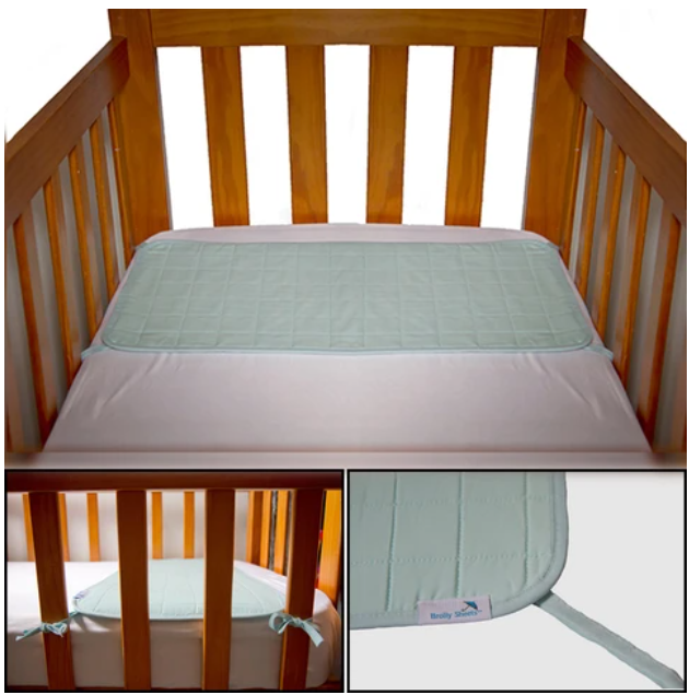 Brolly Sheet Waterproof Cot Pad with Ties