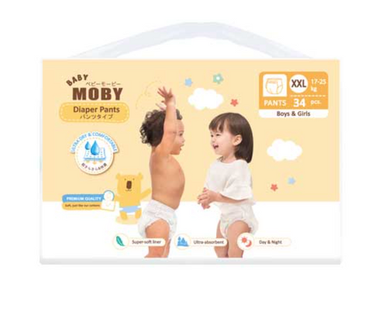 Baby Moby Chlorine Free Diaper Pants (XX Large) - 34 pcs