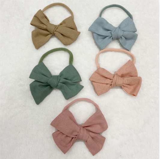 Shop Laurel Isla Linen 3x5 Bow Headband