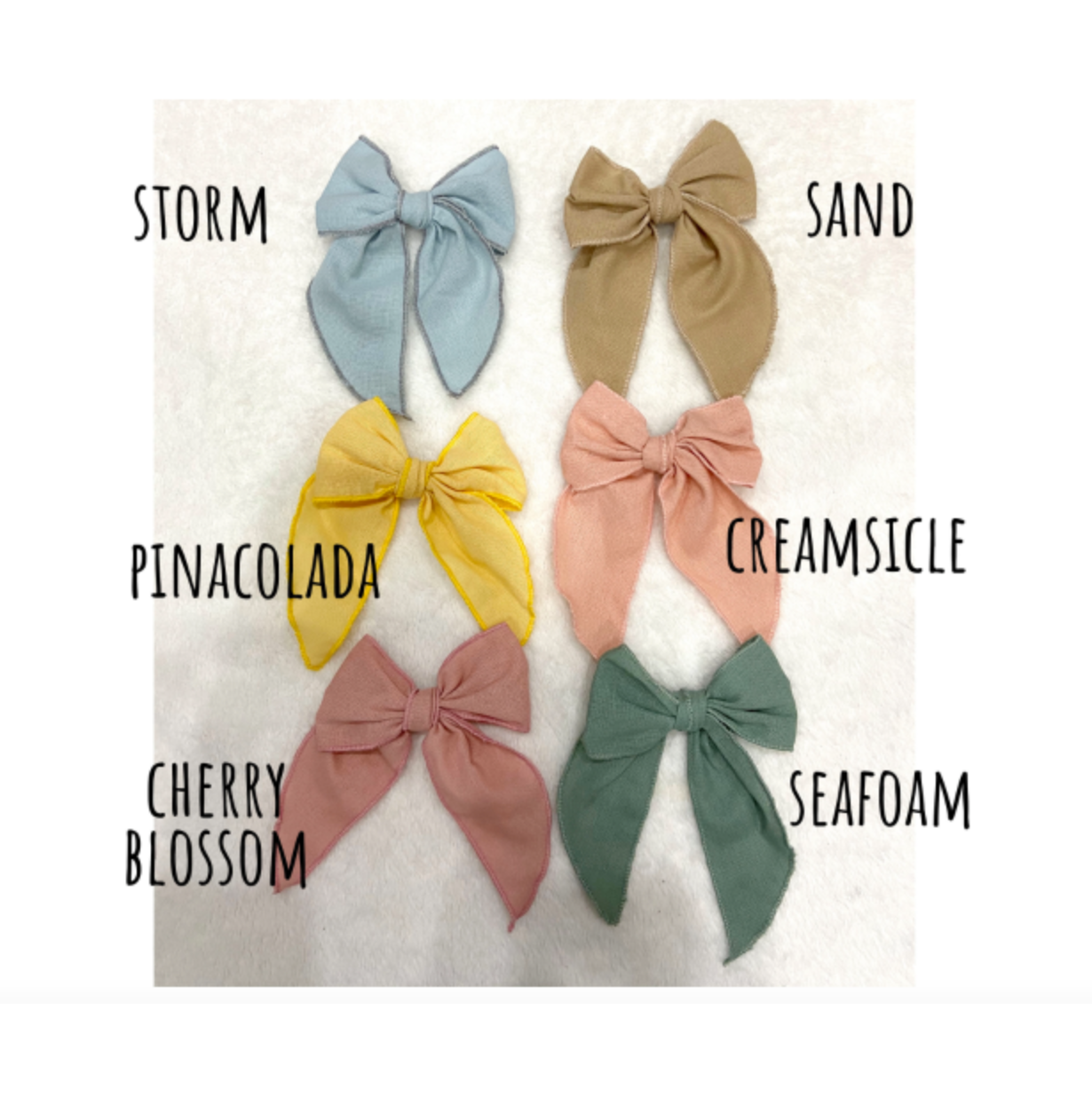 Shop Laurel Isla Linen 4x6 Bow Clip