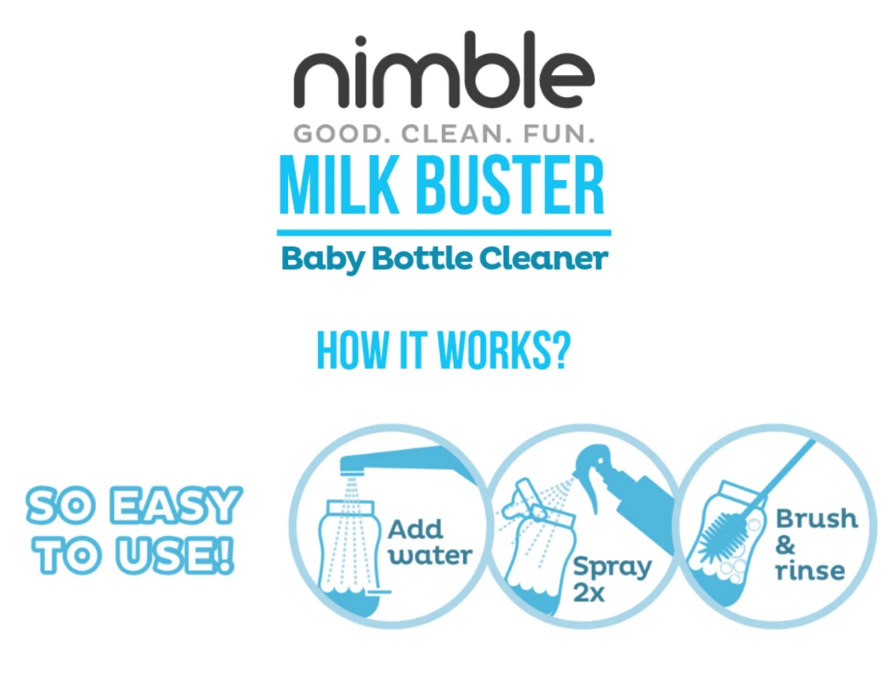 Nimble baby discount bottle cleaner