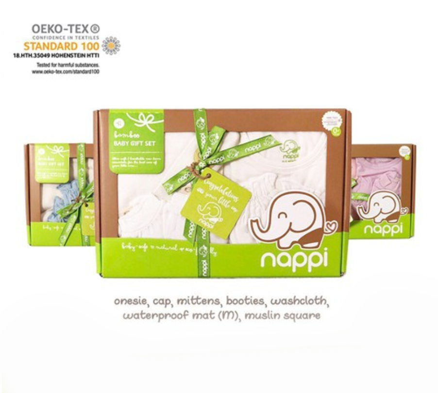 Nappi Baby Newborn Gift Set (7 pieces)