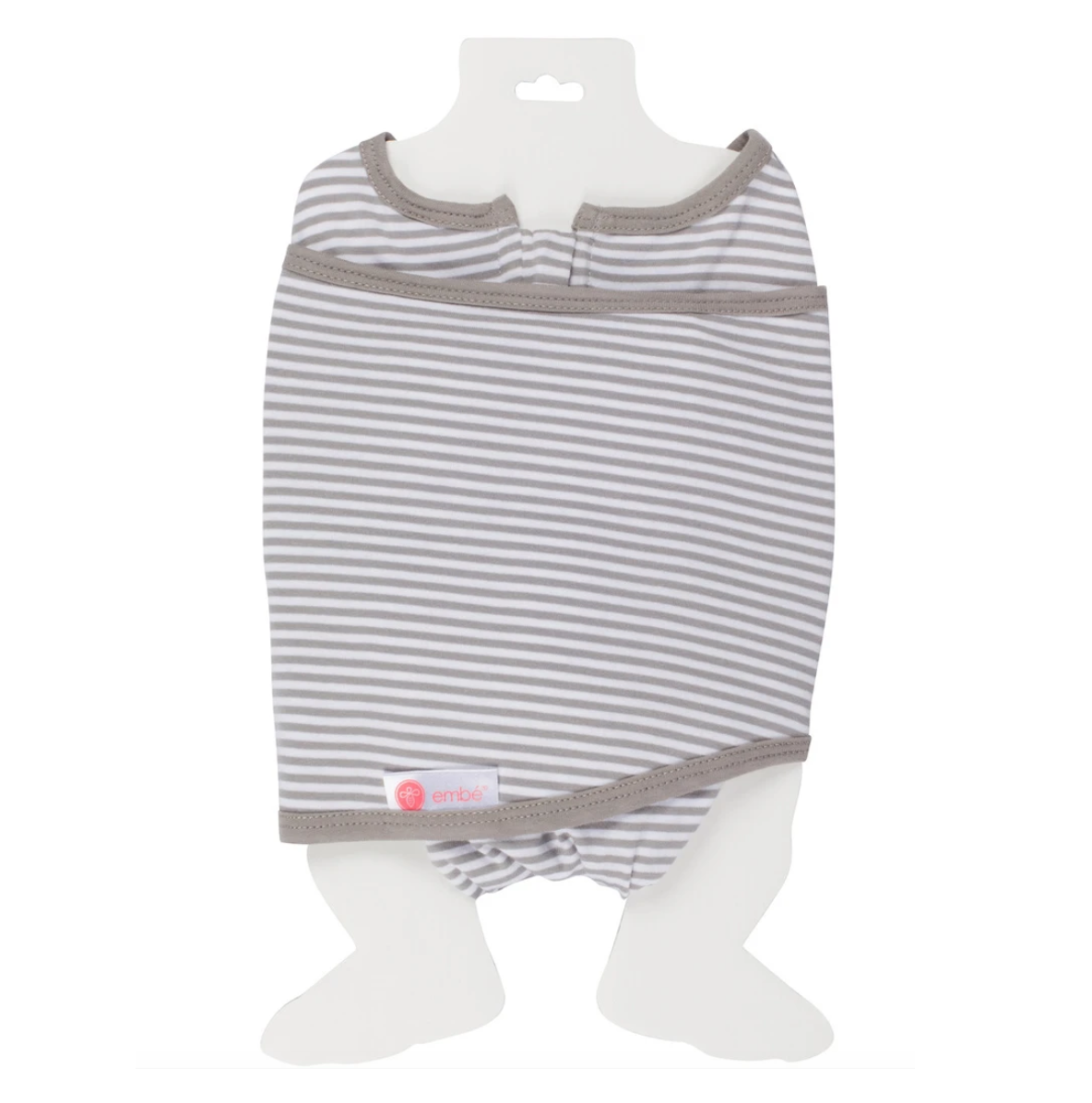 Embe Classic 2-Way Swaddle (Gray Stripes)