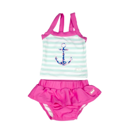 Banz® Girls Two-Piece Tank Swimsuit Set (6 mos - 6 yrs)