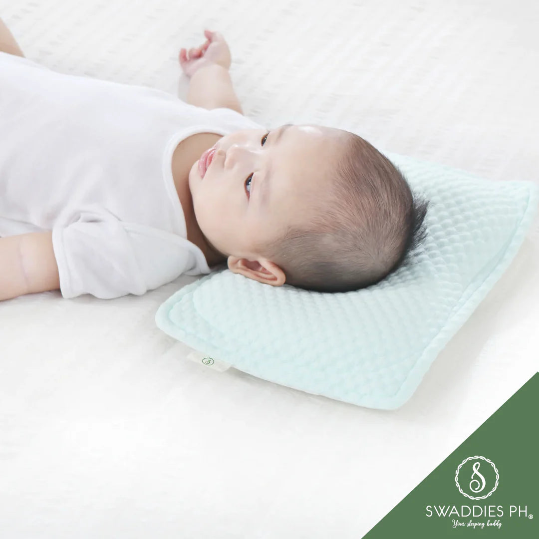 Swaddies Newborn Memory Foam Head Shaping Pillow (2 pillow covers included)