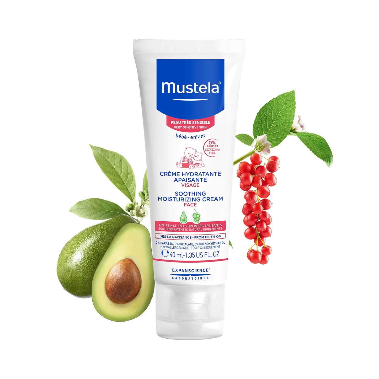 Mustela Soothing Moisturising Face Cream (40 ML)