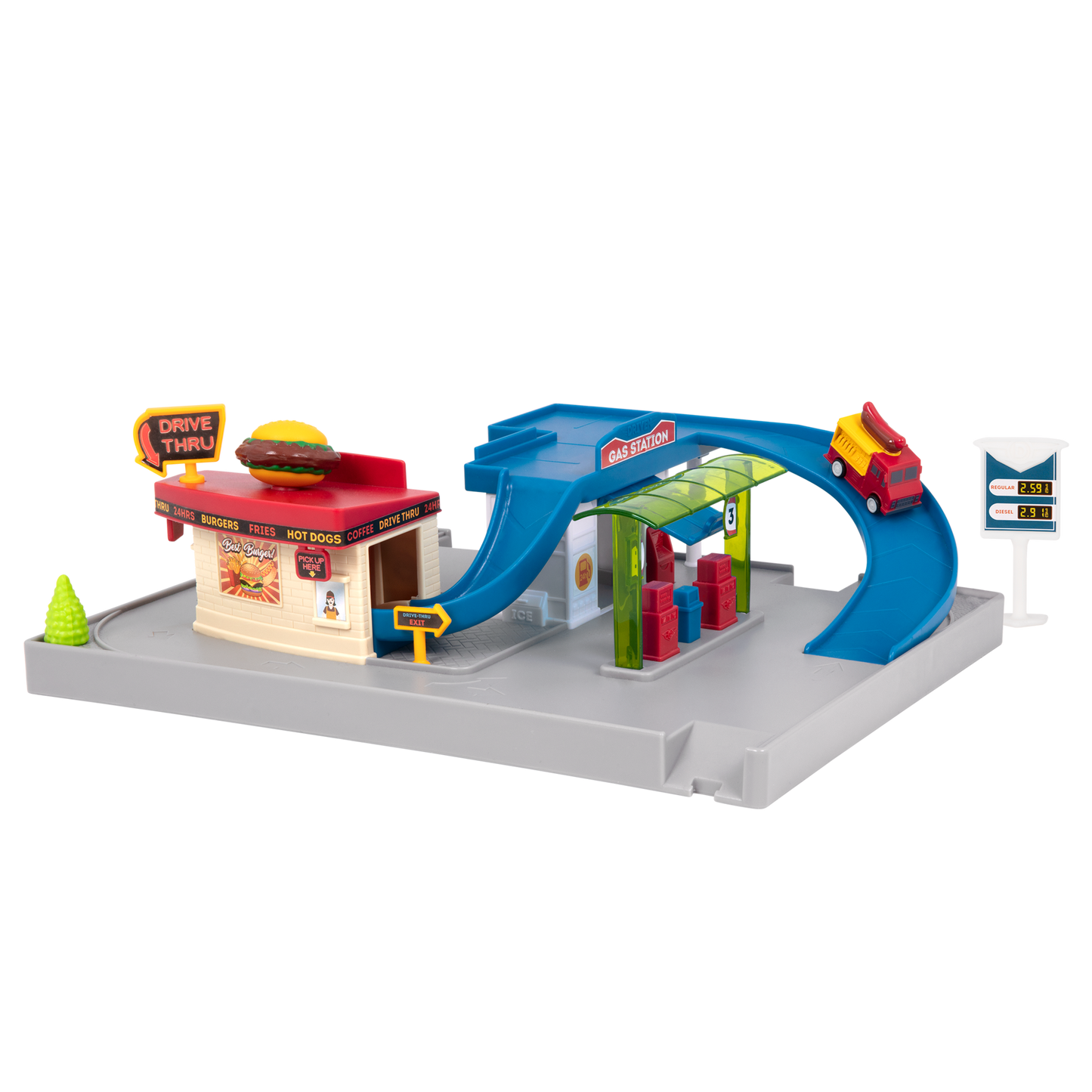 Driven by Battat Dine & Drive Pit Stop Pocket Series (for 4 years +)