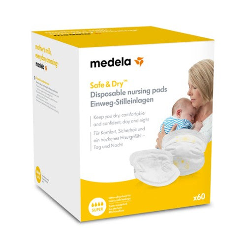 Medela Safe & Dry Disposable Nursing Pads (60's)