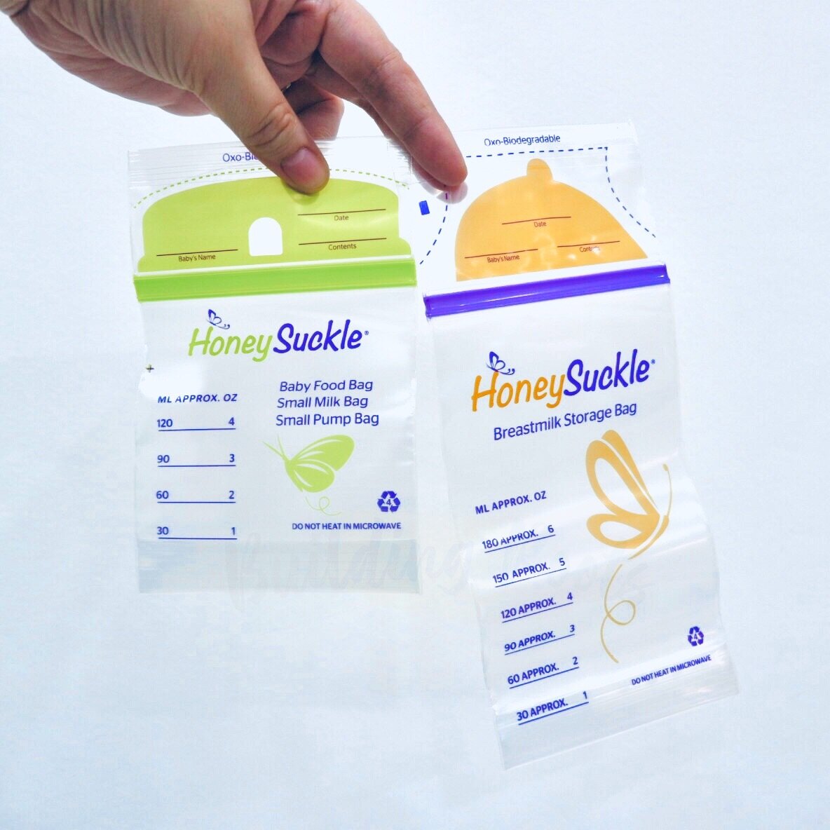 Honeysuckle Breastmilk Storage Bag (6 oz)