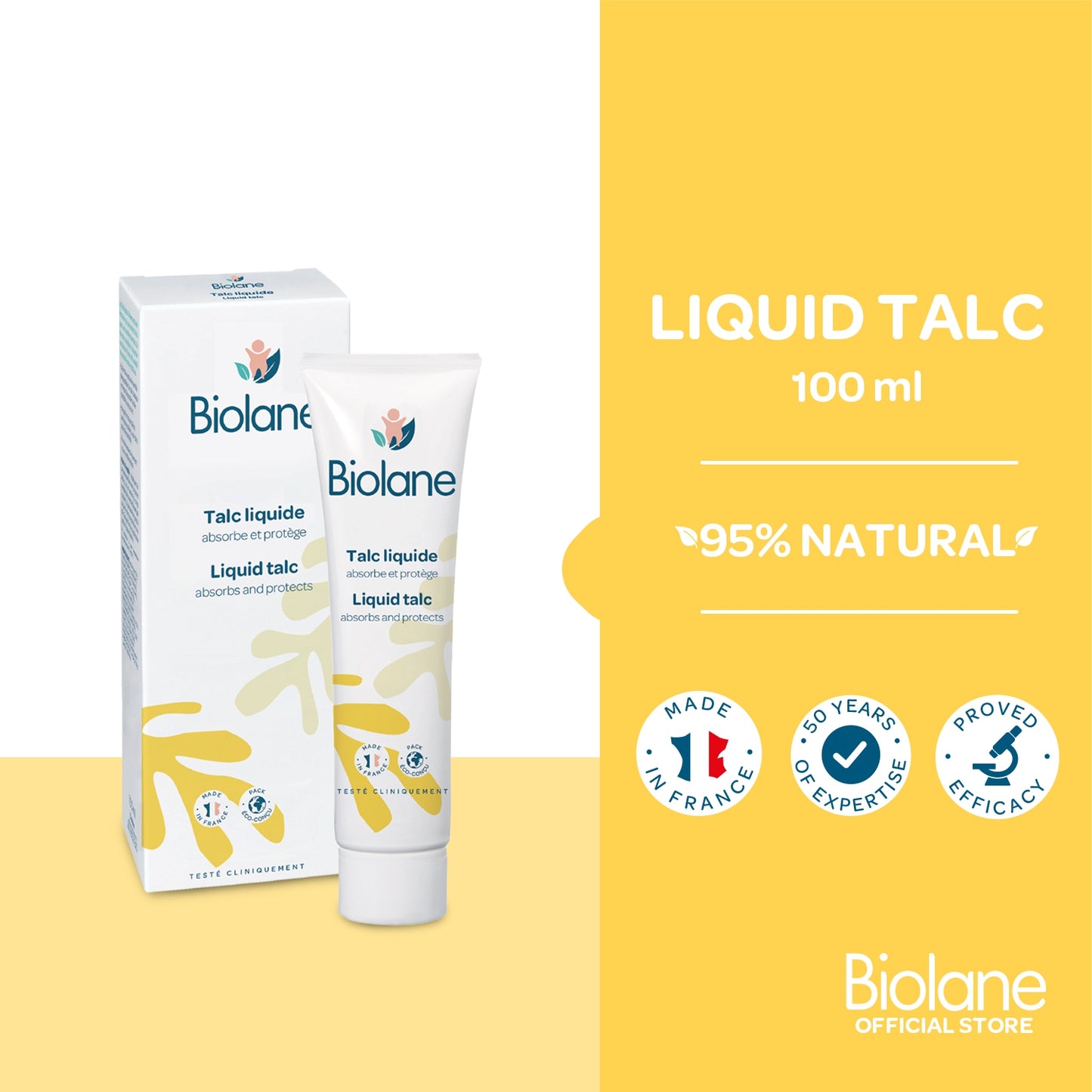 Talc liquide - Biolane - 100ml