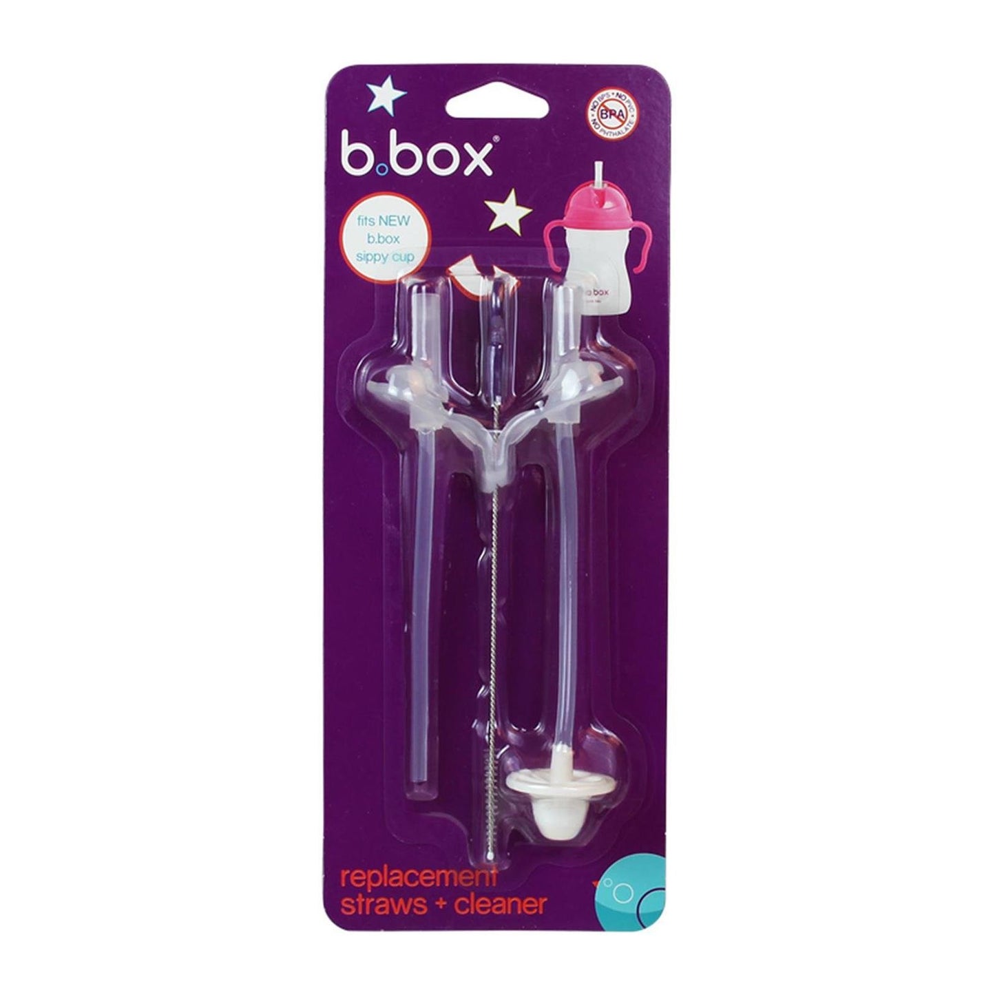 B. Box Replacement Straw and Cleaner for Sippy Cup