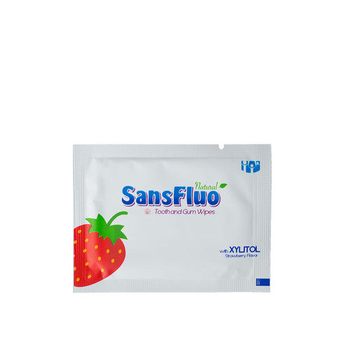 Sansfluo Natural Tooth & Gum Wipes (24 sachets)