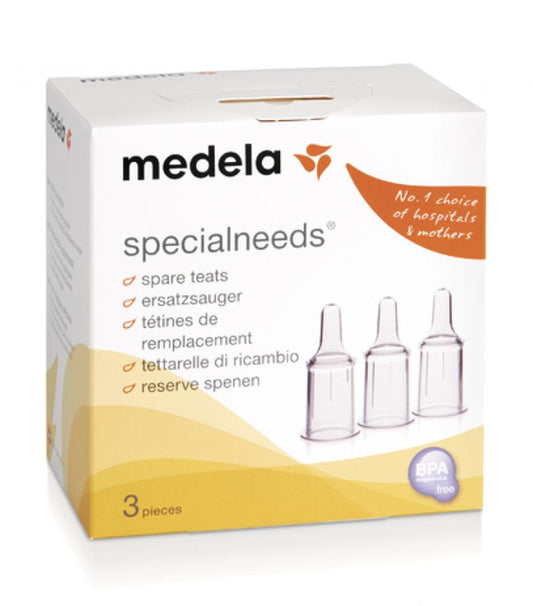Medela Spare Teats to Special Needs (Haberman) Feeder (3's)