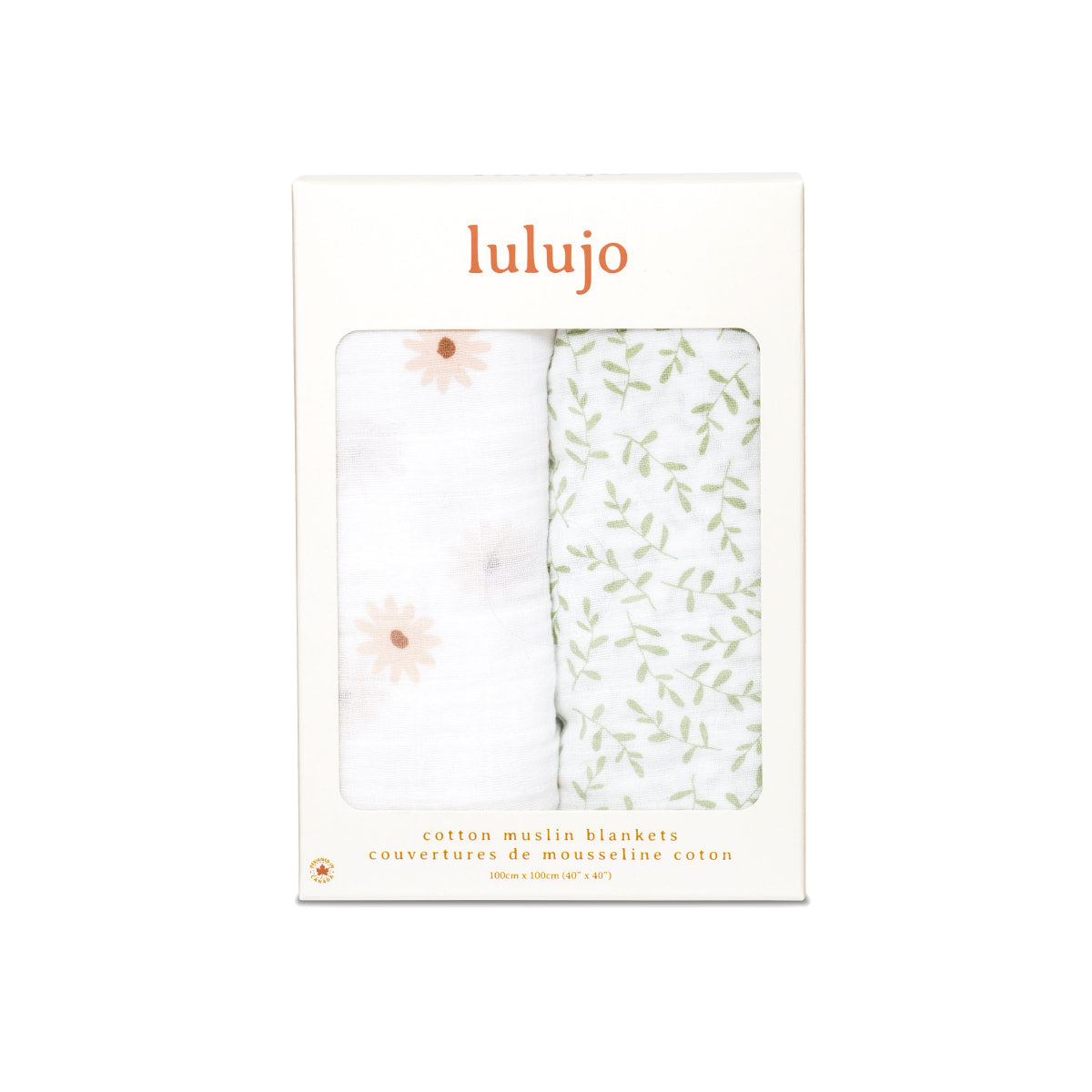 Lulujo Cotton Muslin - 40" x 40" (Set of 2)