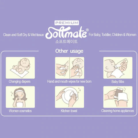 Soondoongi Softmate Dry Wipes Premium 30's