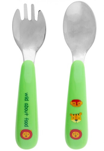 Itzy Ritzy Children Silicone Looped BLW Spoon & Fork Set