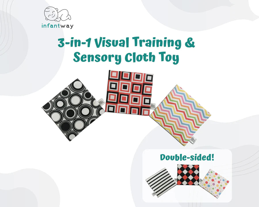 Infantway 3-in-1 Visual Training & Sensory Cloth Toy